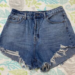 Wild Fable Blue Distressed Jean Shorts